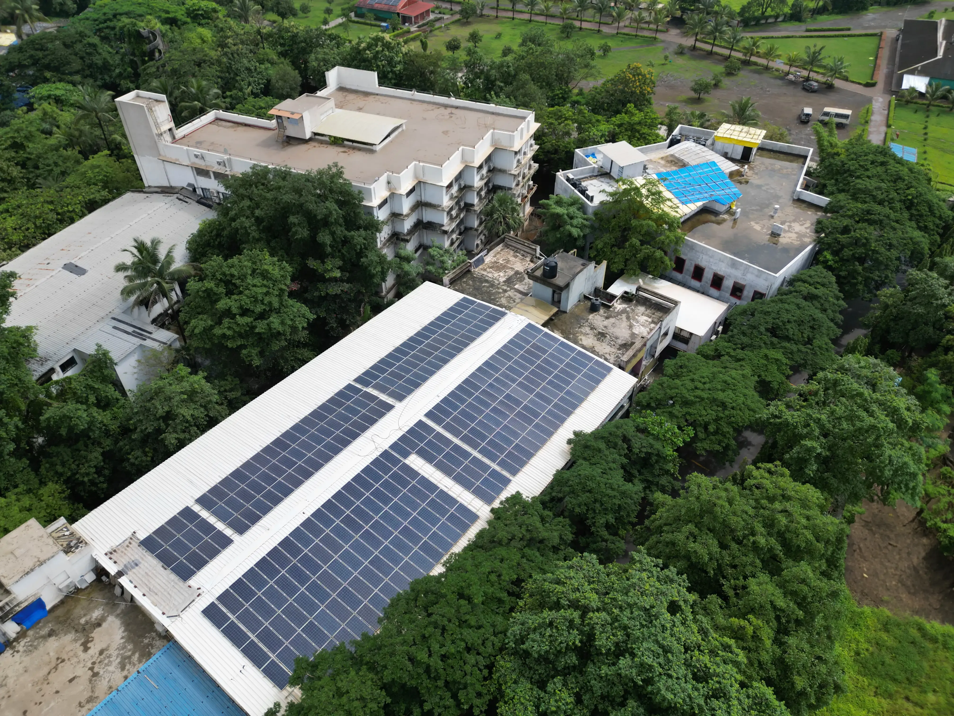 Solar Panel Grid - 100_ Energy Efficient School