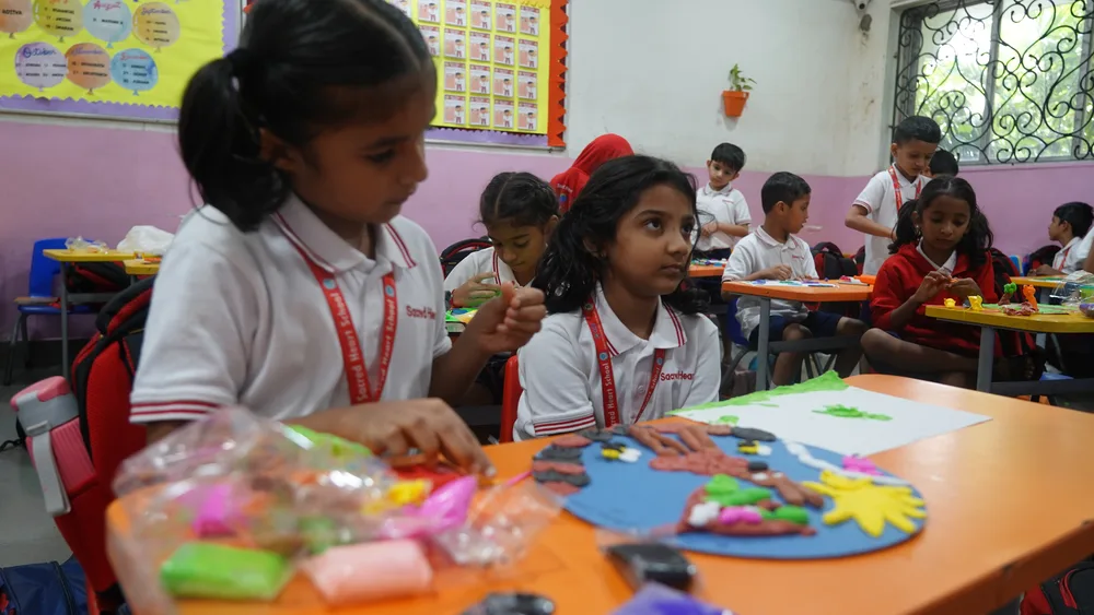 A Primary student's clay modelling work