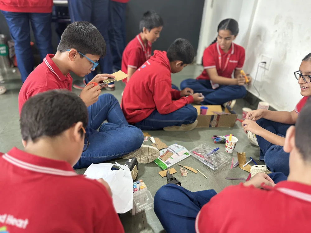 Secondary students during a Kaushal Bodh session