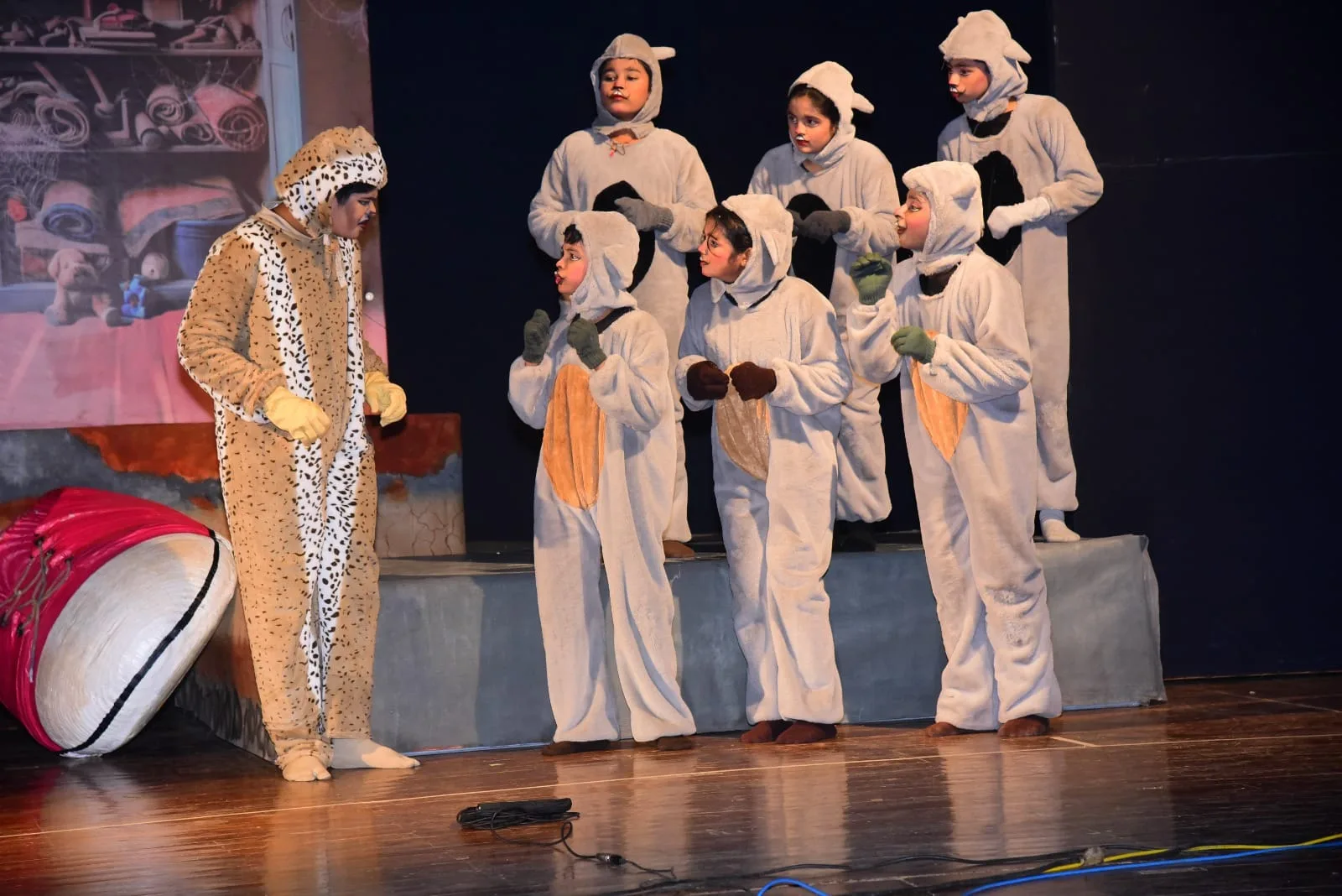 Students performing in the Drama elective
