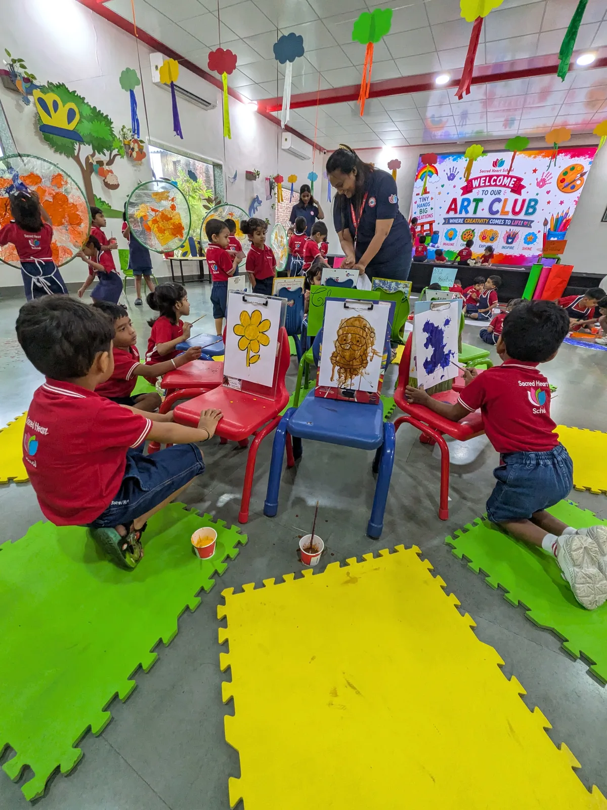Pre-Primary children at the Art Mela