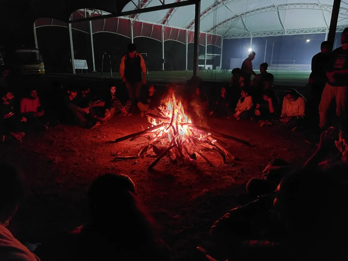 Night camp on campus