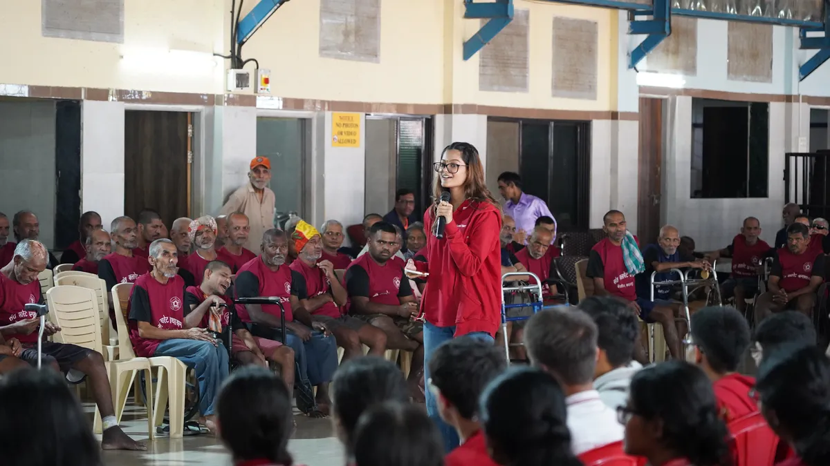 Students at St. Claret's Ashram